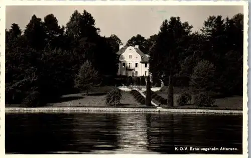 55329 - Oberösterreich - Attersee , K. O. V. Erholungsheim - gelaufen 1953