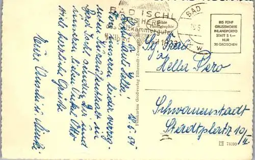 55341 - Oberösterreich - Bad Ischl , Leharvilla , Lehar - gelaufen 1954