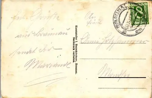 55357 - Oberösterreich - Braunau , Palmdenkmal , Johann Philip Palm - gelaufen 1926