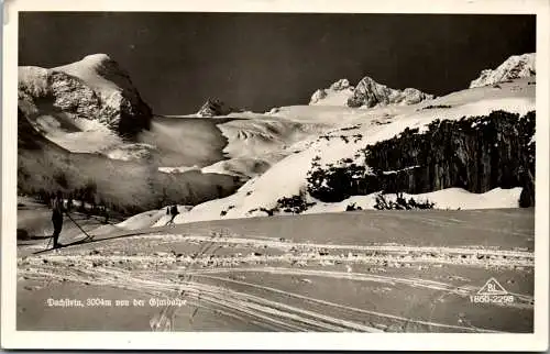 55363 - Oberösterreich - Gjaidalpe , Dachstein von der Gjaid Alpe Alm , Sammlung Hüttenstempel - gelaufen 1950