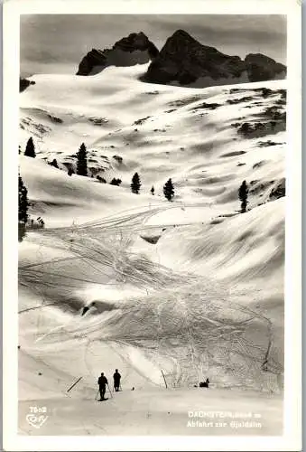 55364 - Oberösterreich - Gjaidalpe , Dachstein , Abfahrt zur Gjaidalm , Gjaid Alpe - nicht gelaufen