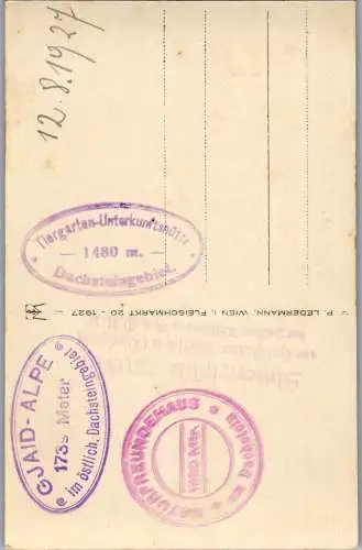 55366 - Oberösterreich - Gjaidalpe , Dachstein , Gjaid Alpe Alm - nicht gelaufen 1927