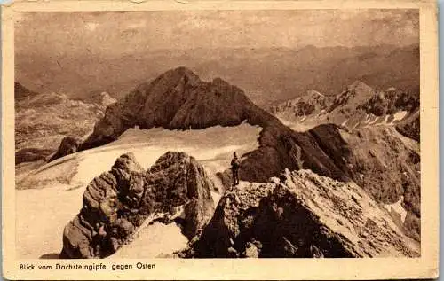 55376 - Oberösterreich - Dachstein , Blick vom Dachsteingipfel gegen Osten - nicht gelaufen