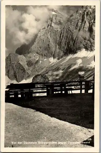 55389 - Oberösterreich - Dachstein , Von der Dachstein Südwandhütte gegen Torstein - nicht gelaufen