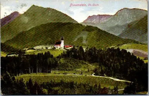 55398 - Oberösterreich - Frauenstein , Panorama - gelaufen 1916