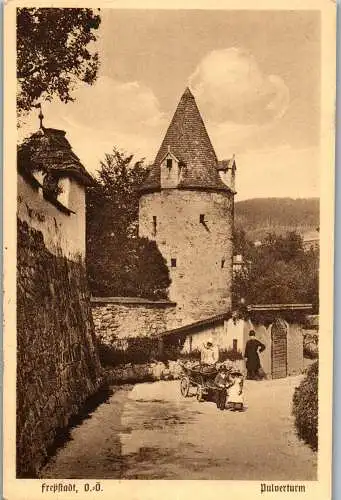 55402 - Oberösterreich - Freistadt , Pulverturm - gelaufen 1930