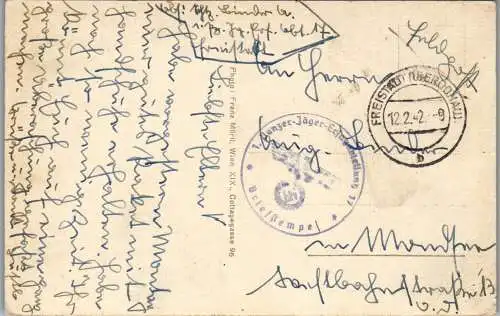 55407 - Oberösterreich - Freistadt , Stadtplatz , Hauptplatz , Feldpost - gelaufen 1942