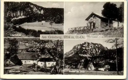 55411 - Oberösterreich - Am Grünberg , Laudachsee , Silberroith , Grünberghütte , Franzl im Holz - gelaufen