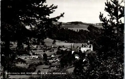 55437 - Niederösterreich - Bad Schönau , Mineralbad , Panorama - gelaufen 1962