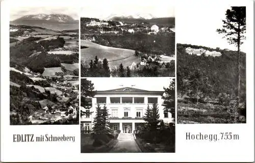 55440 - Niederösterreich - Edlitz , mit Schneeberg , Hochegg - gelaufen 1956