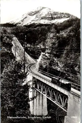 55441 - Niederösterreich - Mariazellerbahn , Erlaufklaus Viadukt - gelaufen