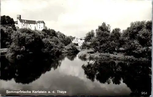 55446 - Niederösterreich - Karlstein an der Thaya , Panorama - gelaufen 1979