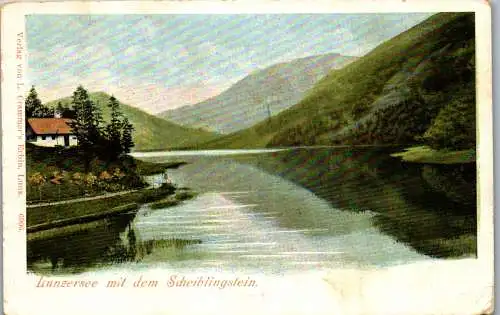 55450 - Niederösterreich - Lunz am See , Lunzersee mit dem Scheiblingstein - nicht gelaufen