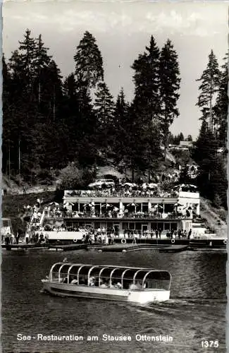 55460 - Niederösterreich - Ottenstein , See Restaurant am Stausee - gelaufen 1965