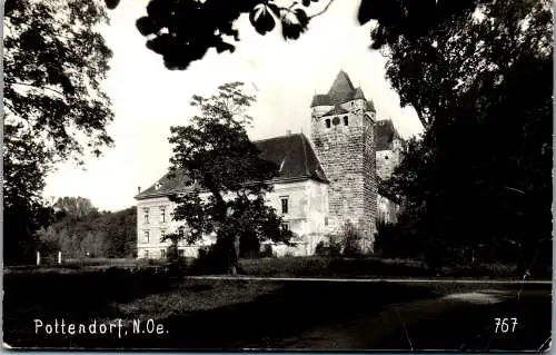 55461 - Niederösterreich - Pottendorf , Schloss - gelaufen 1957