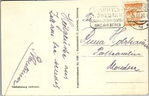 55518 - Salzburg - Zell am See , mit dem Hundstein , Panorama - gelaufen 1928