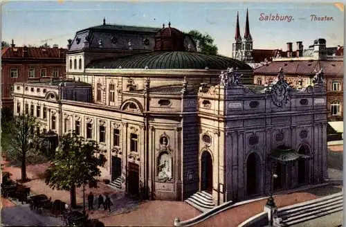 55522 - Salzburg - Salzburg , Theater - gelaufen 1915