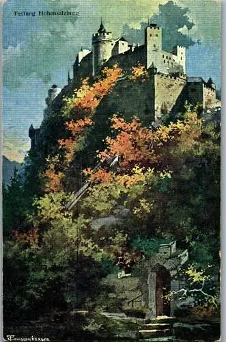 55532 - Salzburg - Salzburg , Festung Hohensalzburg , T. Guggenberger - gelaufen 1931