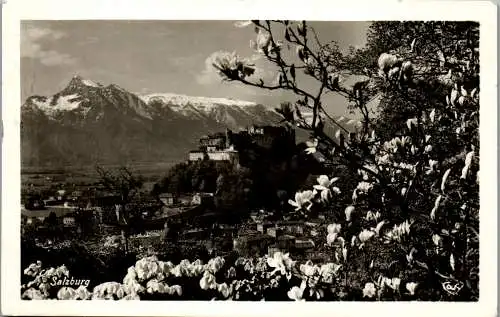 55535 - Salzburg - Salzburg , Die Burg mit Untersberg - gelaufen 1935