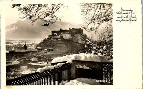 55538 - Salzburg - Salzburg , Panorama - gelaufen 1957