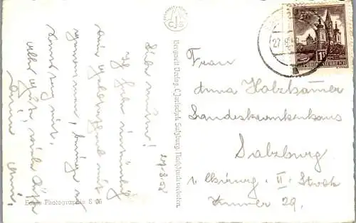 55541 - Salzburg - Salzburg , Hohensalzburg mit Nonnberg - gelaufen 1958