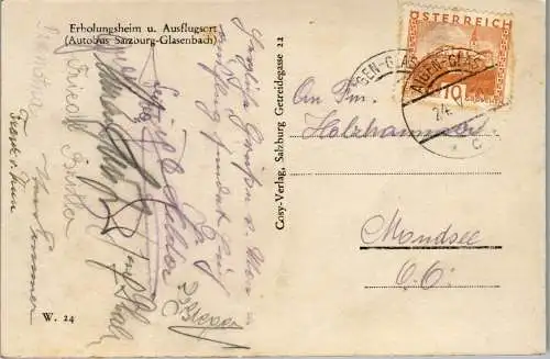 55542 - Salzburg - Elsbethen , Erentrudisalpe - gelaufen 1930