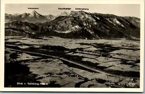 55546 - Salzburg - Gaisberg , Blick vom Gaisberg , Watzmann , Hochkalter , Untersberg - nicht gelaufen