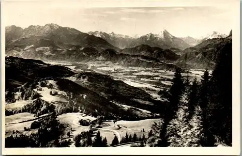 55547 - Salzburg - Gaisberg , Gaisbergspitze , Aussicht gegen das Gebirge - gelaufen 1950