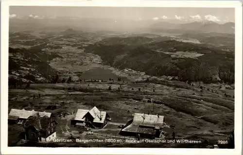 55559 - Kärnten - Görlitzen , Bergerhütten , Blick auf Ossiacher und Wörthersee - nicht gelaufen 1932