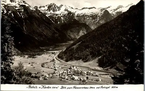 55571 - Kärnten - Mallnitz , Blick gegen Hannoverhaus und Ankogel - nicht gelaufen