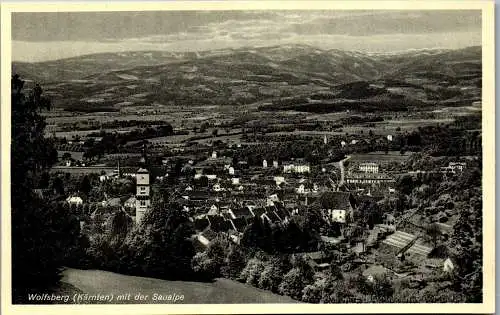 55580 - Kärnten - Wolfsberg , mit der Saualpe , Panorama - gelaufen 1935