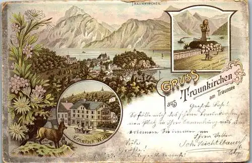 55590 - Oberösterreich - Traunkirchen , am Traunsee , Gruss aus - gelaufen 1898