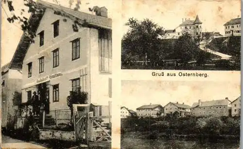 55597 - Oberösterreich - Osternberg , Braunau , Gruss aus , Handlung - gelaufen 1921