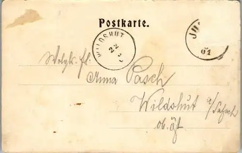 55603 - Oberösterreich - Julbach , Gruss aus , B. Schönbrod Erben - gelaufen 1901