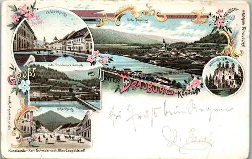 55605 - Slowenien - Unterdrauburg , Dravograd , Gruss aus - gelaufen 1898