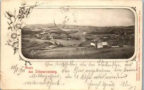 55608 - Oberösterreich - Schwarzenberg , Gruss aus - gelaufen 1901