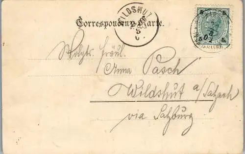 55608 - Oberösterreich - Schwarzenberg , Gruss aus - gelaufen 1901