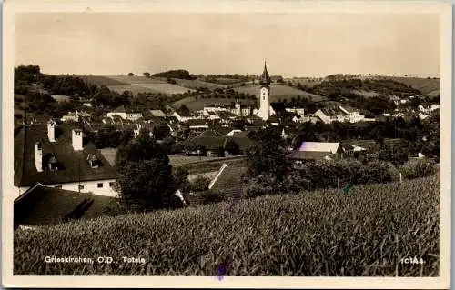 55611 - Oberösterreich - Grieskirchen , Totale , Panorama - gelaufen 1950