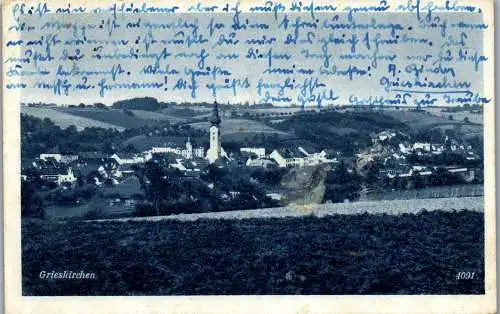 55613 - Oberösterreich - Grieskirchen , Panorama - gelaufen 1950