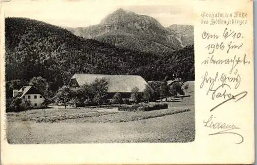 55614 - Oberösterreich - Großalm , am Fuße des Höllengebirges - gelaufen 1906