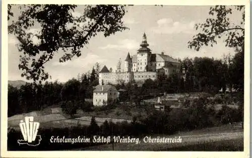 55635 - Oberösterreich - Kefermarkt , Erholungsheim Schloß Weinberg - gelaufen 1952
