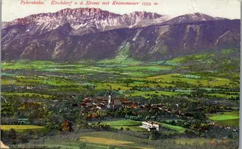 55637 - Oberösterreich - Kirchdorf , an der Krems mit Kremsmauer , Phyrnbahn - gelaufen 1907