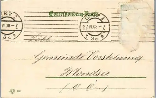 55651 - Oberösterreich - Linz , Haus der Barmherzigkeit - gelaufen 1908