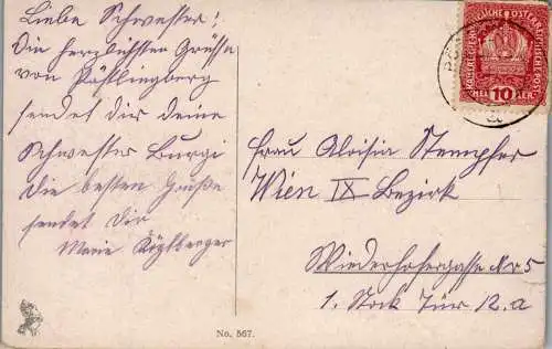 55661 - Oberösterreich - Linz , Pöstlingberg - gelaufen 1917