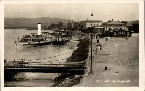 55675 - Oberösterreich - Linz , Landungsplatz , Anlegestelle - gelaufen 1941