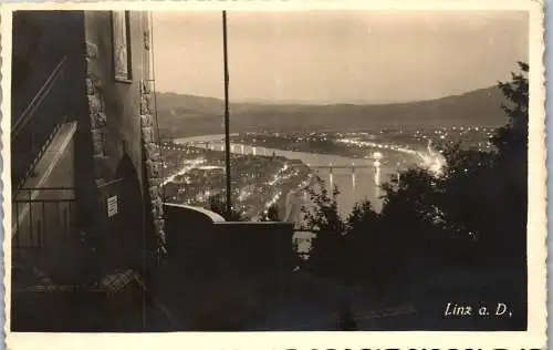 55684 - Oberösterreich - Linz , Panorama - gelaufen 1932