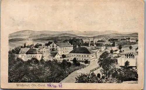 55715 - Oberösterreich - Wildshut , Panorama - gelaufen 1919