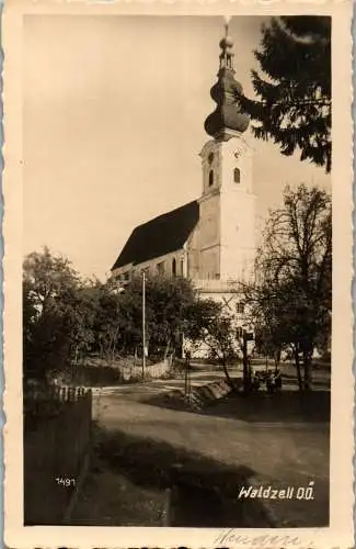 55724 - Oberösterreich - Waldzell , Partie , Kirche , Ansicht - nicht gelaufen