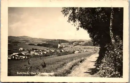 55749 - Oberösterreich - Rohrbach , Gau Oberdonau , Panorama - gelaufen 1938