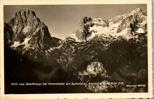 55758 - Oberösterreich - Hinterstoder , Blick vom Gaislitzkogel auf Spitzmauer , Brotfall u. Großen Priel